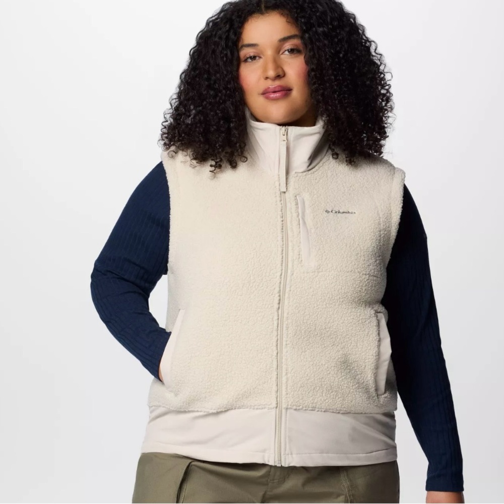 Columbia Women's Off-White Fleece Vest